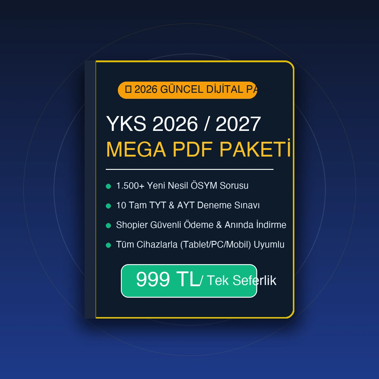 2026 YKS Mega PDF ana ürün kapağı